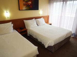 Cama ou camas em um quarto em Hotel São Francisco