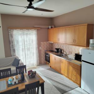 Kuchyň nebo kuchyňský kout v ubytování Manos Apartments