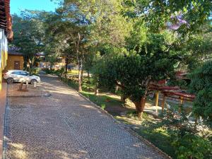 Villaflor Pousada外面的花园