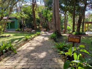 Villaflor Pousada外面的花园
