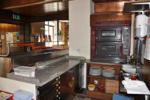 Cucina o angolo cottura di Albergo Stazione
