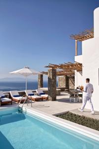 Bazén v ubytovaní Katikies Villas Mykonos alebo v jeho blízkosti