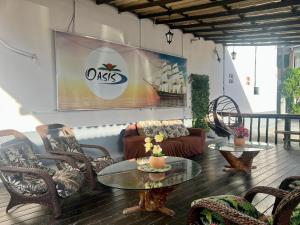 Posezení v ubytování Oasis Praia Hotel