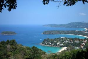 a view of the islands in the water at Antiya Hotel Phuket in Phuket