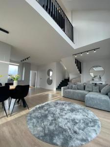 Χώρος καθιστικού στο Nadmorski apartament przy plaży dwupoziomowy , 73 metry, przy plaży