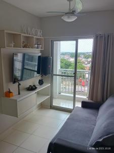 Televisyen dan/atau pusat hiburan di Apartamento de 2 quartos bem localizado para COP30