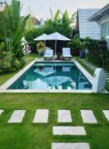 Πισίνα στο ή κοντά στο NEW Rest Play Work 10 min to Canggu in a Quiet area
