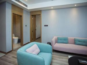 Posezení v ubytování GreenTree Eastern Hotel Suqian Sihong Executive Center + 288 fotografií
