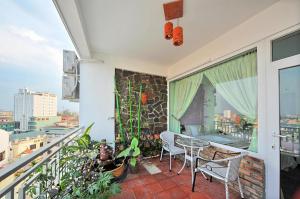 Μπαλκόνι ή βεράντα στο Ideal Hotel Hue