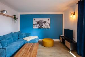 Posezení v ubytování Ferienwohnung Am Bach 1 mit Terrasse