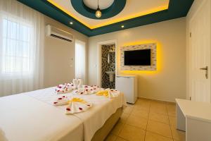 TV a/nebo společenská místnost v ubytování Nature Hotel Doğa Hotel Ölüdeniz