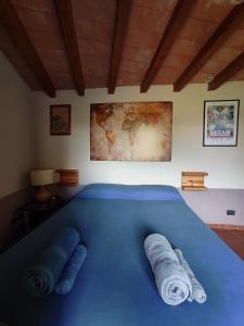 Postel nebo postele na pokoji v ubytování Camera con bagno e accesso indipendente