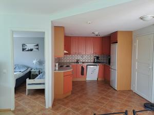 Dapur atau dapur kecil di 52m2 appartment near the city and the lake