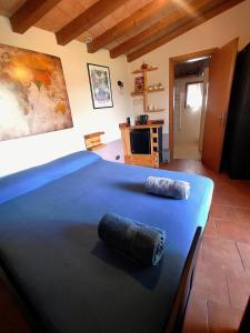 Postel nebo postele na pokoji v ubytování Camera con bagno e accesso indipendente
