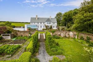 an aerial view of a house with a garden at Little Redlap - Delightful views near Dartmouth in Dartmouth