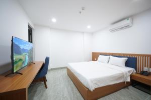 Postel nebo postele na pokoji v ubytování Samya Hotel & Apartment