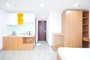 Postel nebo postele na pokoji v ubytování Samya Hotel & Apartment