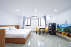 Postel nebo postele na pokoji v ubytování Samya Hotel & Apartment