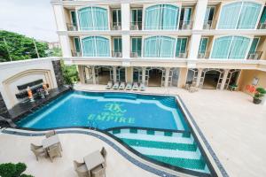 an aerial view of a hotel with a swimming pool at LK Grand Empire in Pattaya South
