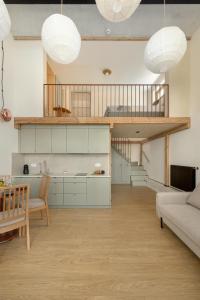 Η κουζίνα ή μικρή κουζίνα στο Apartamenty Szumimorze