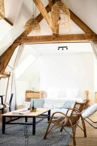Posezení v ubytování Maison Cachée - Chambres et Appartements en Baie de Somme