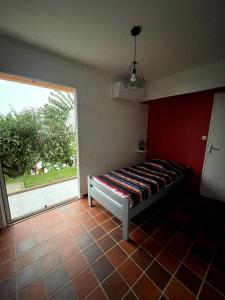 Postelja oz. postelje v sobi nastanitve Beautiful villa with exceptional views