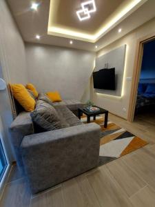 Televízia a/alebo spoločenská miestnosť v ubytovaní Apartman Davidovic MD 1 Divcibare