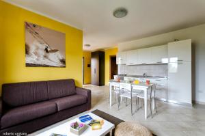Kuchyň nebo kuchyňský kout v ubytování Residenze L'Isola Surf House