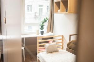 Svetainės erdvė apgyvendinimo įstaigoje Hostel K3a