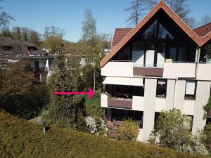 Das Gebäude in dem sich die Ferienwohnung befindet