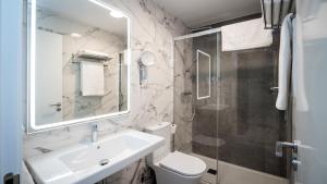Koupelna v ubytování Hotel Ciudadela Pamplona