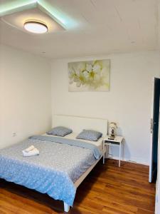 Ένα ή περισσότερα κρεβάτια σε δωμάτιο στο Spacious budget room with Private bathroom