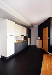Kuchyňa alebo kuchynka v ubytovaní APARTAMENT z 3 SYPIALNIAMI PRZY PLAŻY