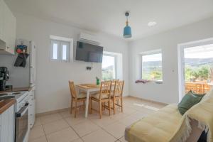 Kuchyň nebo kuchyňský kout v ubytování Eleon Luxury Villa
