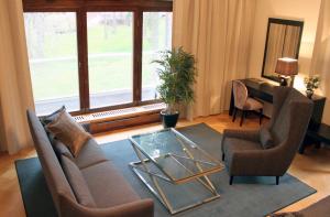 Posezení v ubytování Art Hostel Honkahovi