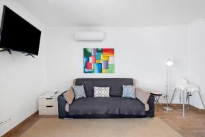 TV a/nebo společenská místnost v ubytování Apartamento Dourado Duplex