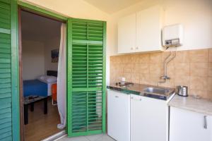 Kuchnia lub aneks kuchenny w obiekcie Apartments Gaja blue ap