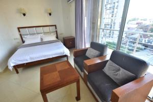 Postel nebo postele na pokoji v ubytování Hotel Chveni Sakhli
