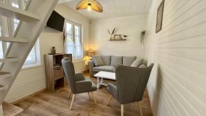 Χώρος καθιστικού στο La Petite Maison – Charme & confort à deux pas de la mer