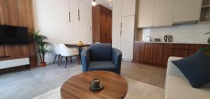 Kuchyň nebo kuchyňský kout v ubytování Apartmani Jovanovic - Rafailovici