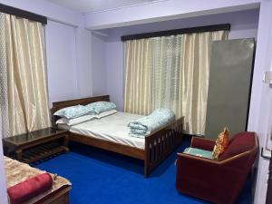 Katil atau katil-katil dalam bilik di Toy Train Homestay