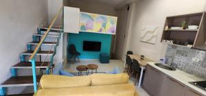 Η κουζίνα ή μικρή κουζίνα στο Sunny Beach Loft