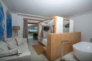 Cama ou camas em um quarto em Hotel Anna