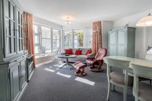 Posezení v ubytování Haus Strelasund Apartment Silbermöwe