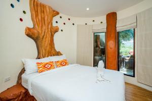 Postel nebo postele na pokoji v ubytování I-DAO POOLVilla HUAHIN วิวภูเขา&ใกล้ทะเลใกล้เมือง + 56 fotografií