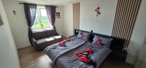 Voodi või voodid majutusasutuse Apartma Martin toas