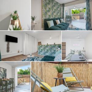 Гостиная зона в La Bulle Tropicale - Parking-Plage-Vidéoprojecteur