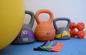 a group of toy items sitting on a table at 6 Bedroom Awesome Home In Prolozac in Donji Proložac