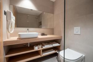 Koupelna v ubytování Hotel Porat