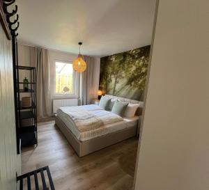 Postel nebo postele na pokoji v ubytování Bungalow Green Park